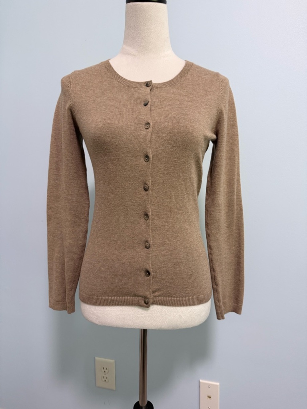 Boden‎ Long Sleeve Button Up Tan Cardigan Size 2